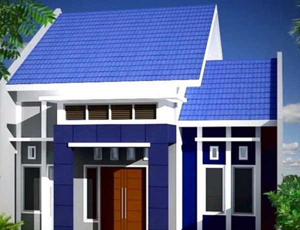 Warna Cat Rumah Minimalis Biru